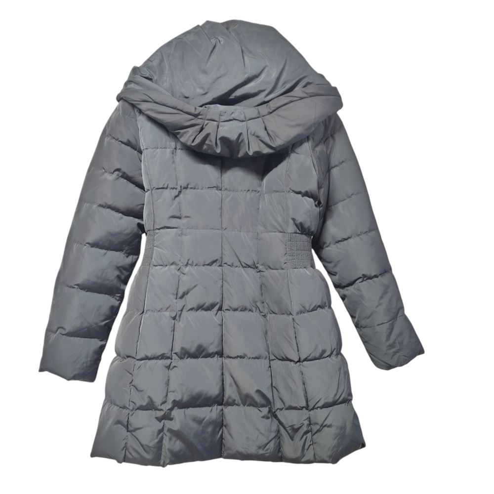 Cole Haan Signature Women's Black Hooded Down/ Feather Zip Jacket  Size Large - Picture 2 of 7